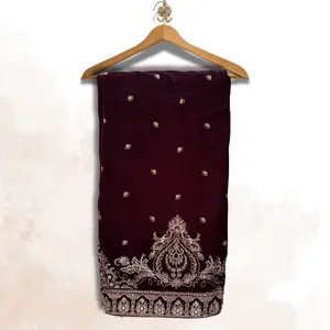 EMBROIDERED VELVET SHAWL|  Jazmin pk