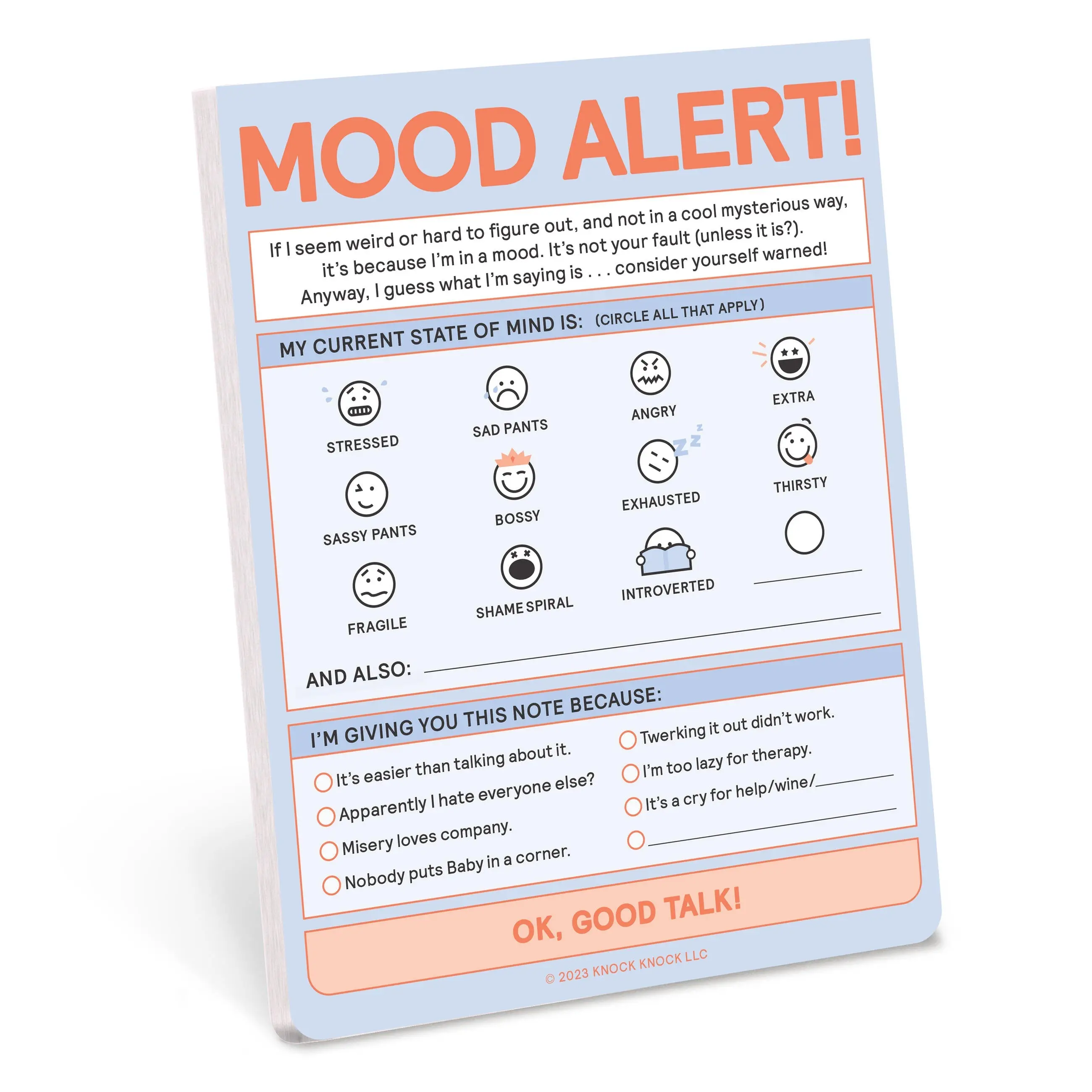 Today's Mood Nifty Note Pad