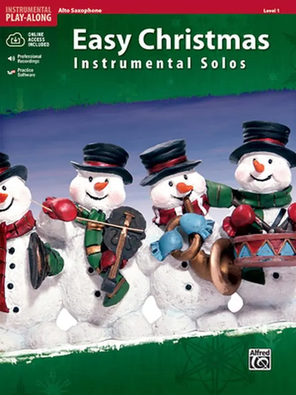 Used Alto Sax Christmas Songs Book - Easy Level 1 Instrumental Solos, Book & Online Audio/Software With CD (Audio) by Alfred Music (Paperback, English), Saxophone