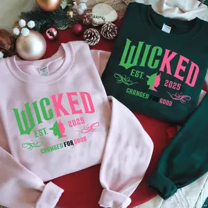 Wicked Sweatshirt, Together we're unlimited shirt,Elphabaa Glindaa Side Bow  Sweatshirt, Wicked Musical Movie Fan Gift