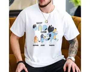 Custom Bluey Dad Shirt, Best Dad Ever Bluey Shirt, Bluey Father's Day Shirt, Cool Dad Club Tee, Dad Birthday Gift, Bluey Family Matching Shirt