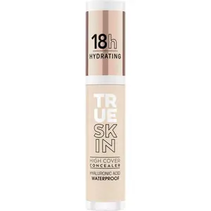 True Skin High Cover Concealer (002| Neutral Ivory)| Waterproof & Lightweight for Soft Matte Look| With Hyaluronic Acid & Lasts Up to 18 Hours| Vegan, Cruelty Free