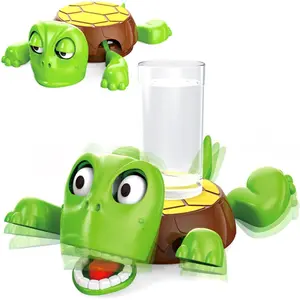 Funny Turtle Coaster, 3D Printed Cute Animal Cup Holder, Interactive Drink Coaster for Desk & Kitchen Decor, Fun Desktop Decor, Children’s Day Ready