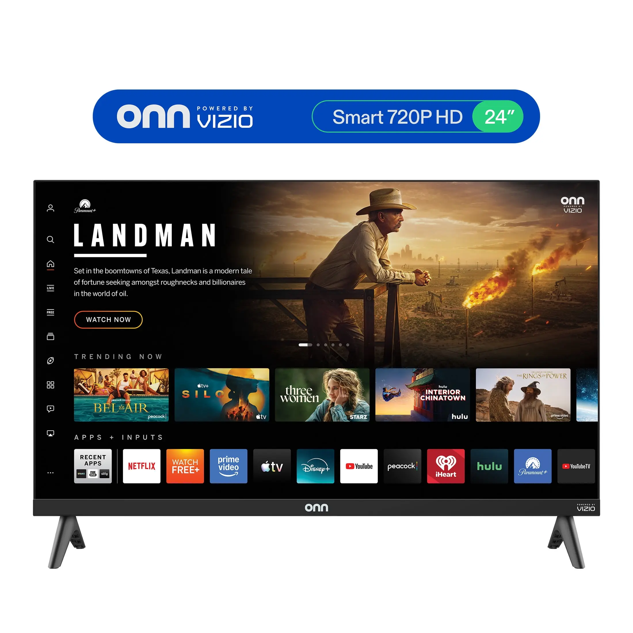 onn 24" Class 720P HD Powered by VIZIO Smart Television, 24S2V1 onn 24" Class 720P HD Powered by VIZIO Smart Television, 24S2V1