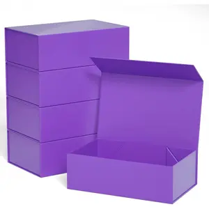 Boxes 10"x6"x3" with  Closure Lid  Boxes for Presents,Bridesmaid Gifts Box,Cute Box,Luxury for  Packaging,   Box for Wrapping Gifts (/5PCS)