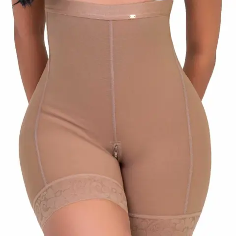 Stagmi SMI04004 Strapless High-Waisted Shapewear Shorts for Women, Tummy Control, Butt Lifting, No-Roll, Ultra-Invisible Mid-Thigh Body Shaper