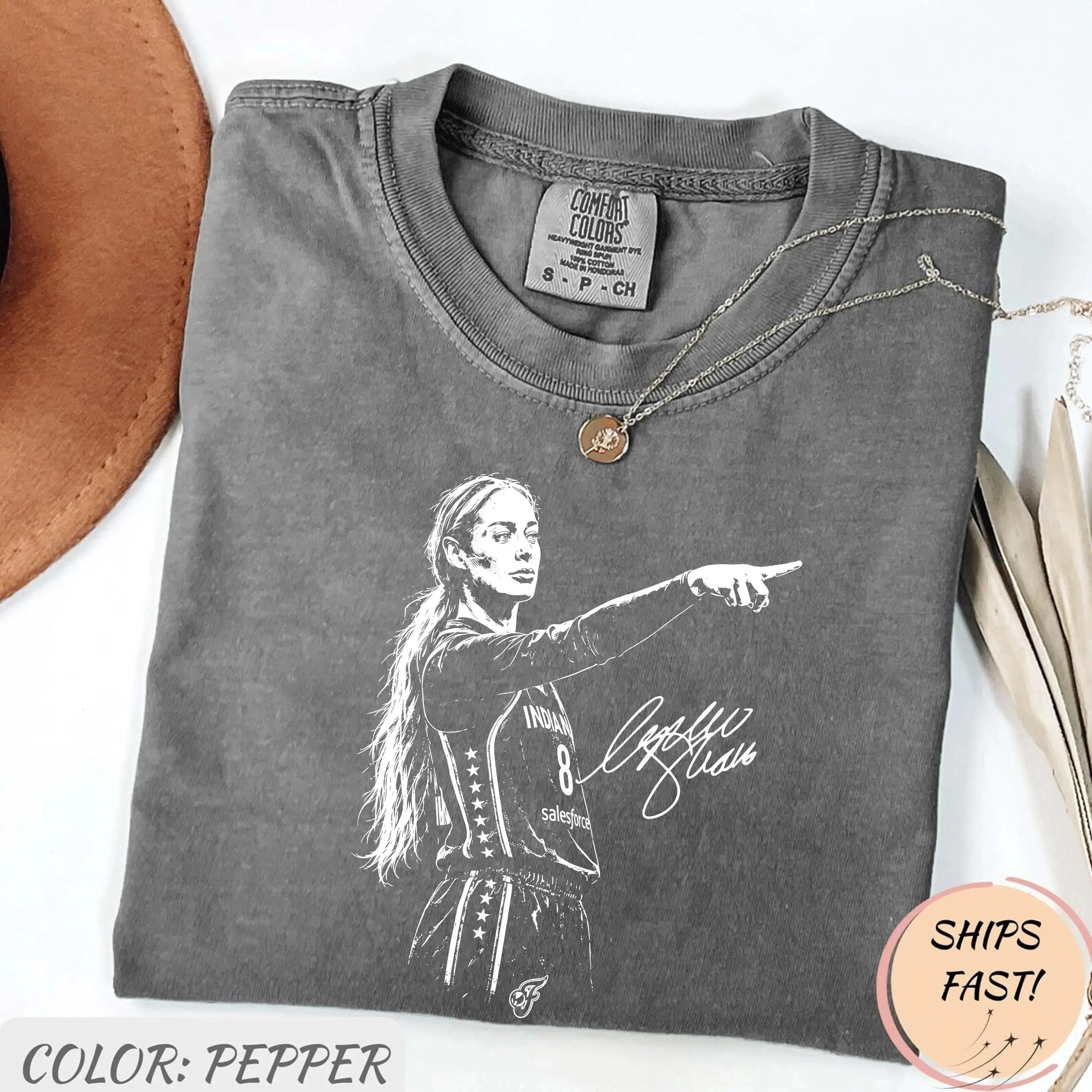 Comfort Colors Sophie Cunningham Point Signature Basketball Shirt