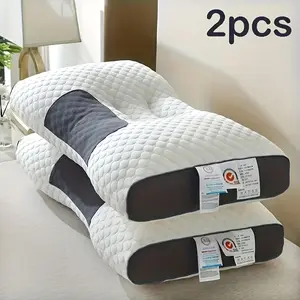 2pcs Luxury Hotel Pillows, Fiber Pillows/Bed Pillows/Pillow Inserts - Featuring European and American-inspired Design, High-quality Pillow Inserts, High-resilience Three-dimensional Fluffy Pillows/pillow Inserts - Hotel-style Pillow Insert tiktokshopsprin