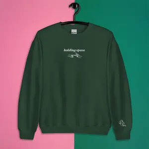 Holding Space Embroidered Crewneck Sweatshirt