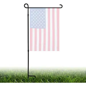 Garden Flag Stand Holder, Metal  Yard Flag Holder Weather-Proof, -Coated Flagpole, Christmas Garden Flag, Outdoor Garden Decor Decoration