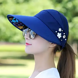 [Lightweight UV Sun Hat] Chic Foldable Sun Hat for Women - Lightweight, Perfect for Outdoor Activities & Casual Wear UV Protection,