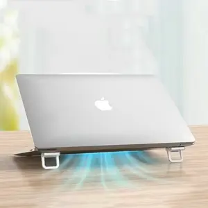Portable Invisible Mini Laptop Stand, Adjustable Height Keyboard Foot Support, Foldable Base, Ergonomic Design for Comfort, Computer Stand, Pc Stand