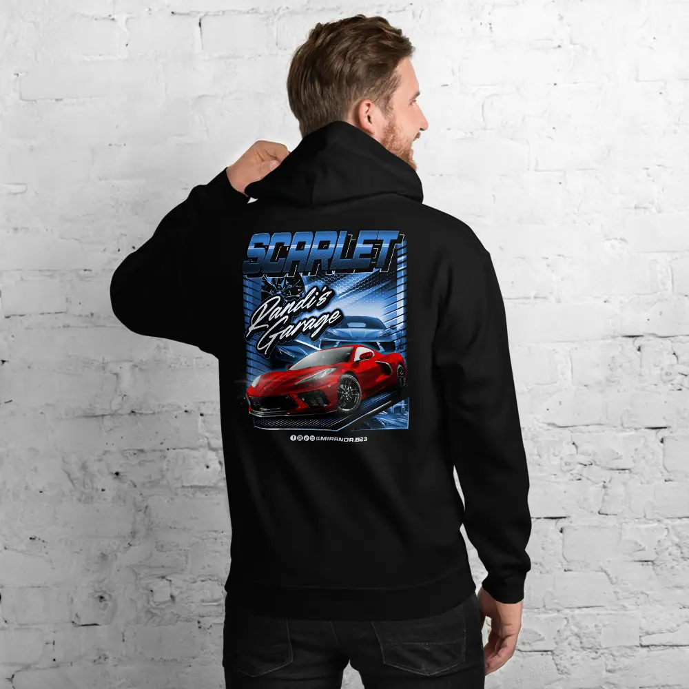SCARLET CORVETTE HOODIE (BLUE)
