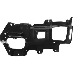 KQQIO Front Bumper Bracket Compatible with 2014-2015 GMC Sierra 1500 Mounting Plate Bracket Impact Bar Support Replacement for GM1062109 22902345 Electrophoresis - Left Driver Side