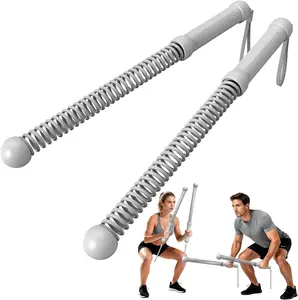 New Upgrade Weighted Cordless Battle Ropes – Quiet Ropeless Training Fitness Equipment for Home Gym, Portable Exercise Battle Rope for Women & Men, Indoor & Outdoor HIIT Workouts Christmas