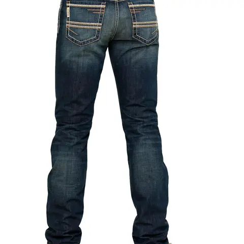 Cinch Men's Ian Dark Wash Slim Bootcut Rigid Denim Jeans - Mb69936001