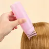 1pc Assorted Color Shampoo Applicator Bottle with Comb Nozzle, Graduated Squeeze Dispenser for Hair Oil, Shampoo & Home Salon Use, Hair Salon Tools