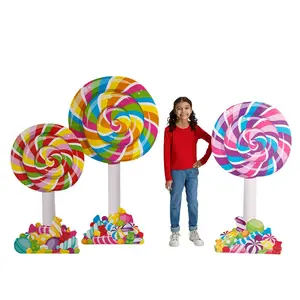 43 3/4" - 59 1/2" Swirl Pops Cardboard Cutout Stand-Up Set - 3 Pc.