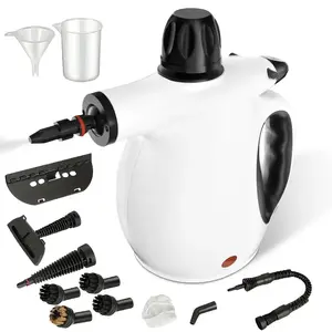 Pressurized Handheld Multi-Surface Steamer – 12-Piece Cleaning Kit Included – Portable Steam Cleaner for Home, Kitchen, Bathroom & Car – Removes Dirt, Grease & Grime – Chemical-Free Cleaning