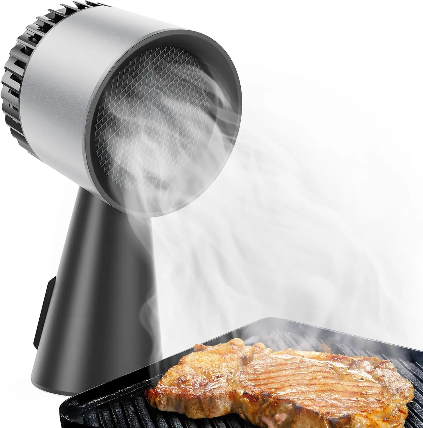 Portable Range Hood, Desktop Portable Kitchen Exhaust Fan, Detachable Aluminum Grease Filter, Large Oil Collection Cup, Low Noise, 3 Speed Portable Exhaust Fan for Cooking, Indoor Hot Pot, and BBQ
