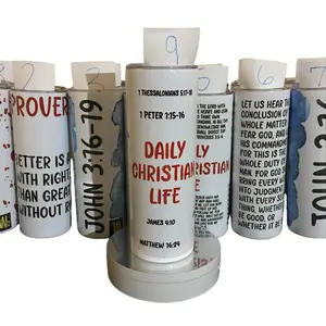 Wisdom Transportation Daily Christian Life – 20 oz Bible Verse Stainless Steel Tumbler for Spiritual Growth