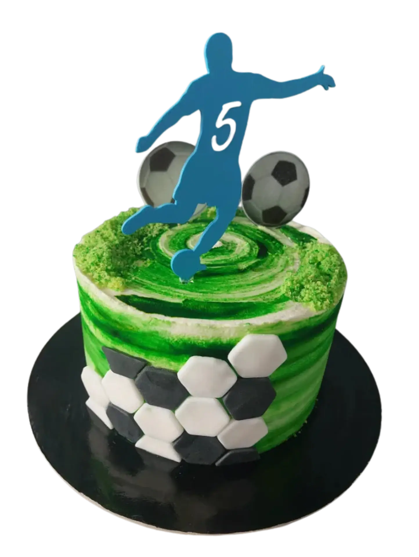 Footballer cake topper