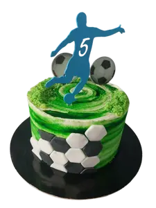 Footballer cake topper