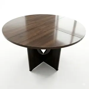 Garvee Round Dining Table designed to comfortably seat 4 to 6 people, ideal for family meals and gatherings, featuring a space-efficient circular shape that promotes easy conversation and accessibility from all sides.