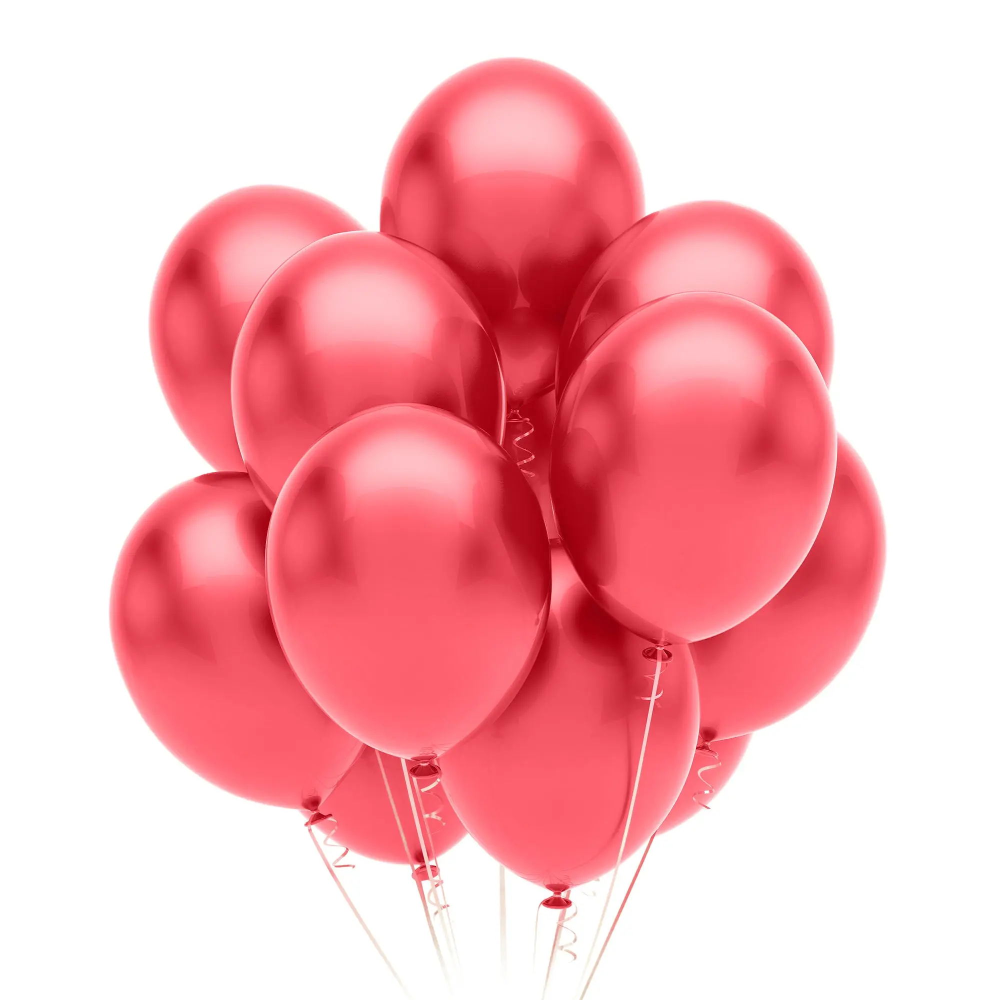 12 in. Red Pearlized Balloons | 10 Count