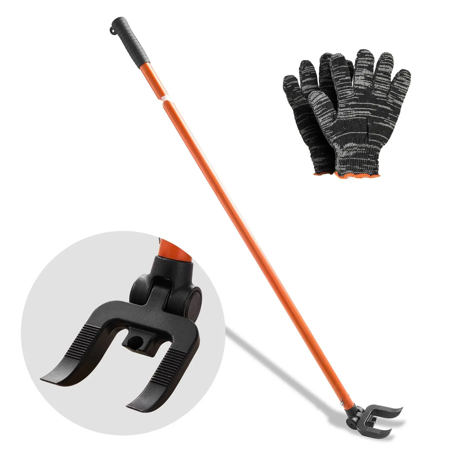 Pallet Buster Tool, 44-Inch Wrecking Pry Bar With Carbon Steel Handle, 2000 Lbs Weight Capacity, Heavy Duty Demolition Tool For Flooring, Framing, Roofing, Trim, And Drywall, Deck Board Removal