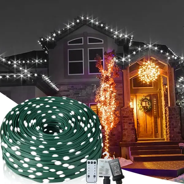 Christmas Rope Lights,1000LED 328Ft Outdoor Decorative String Strobe # Fyp. # viral # foryou # tiktokmademebuyit. # makeup # foodtok # homegoods # trendingvideo. # obsessed. # economy