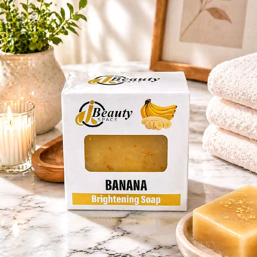 Jbeautys Banana perfect skin body and face soap to uniform your skin. Anti-aging soap. 250g