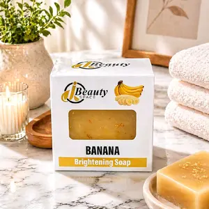 Jbeautys Banana perfect skin body and face soap to uniform your skin. Anti-aging soap. 250g