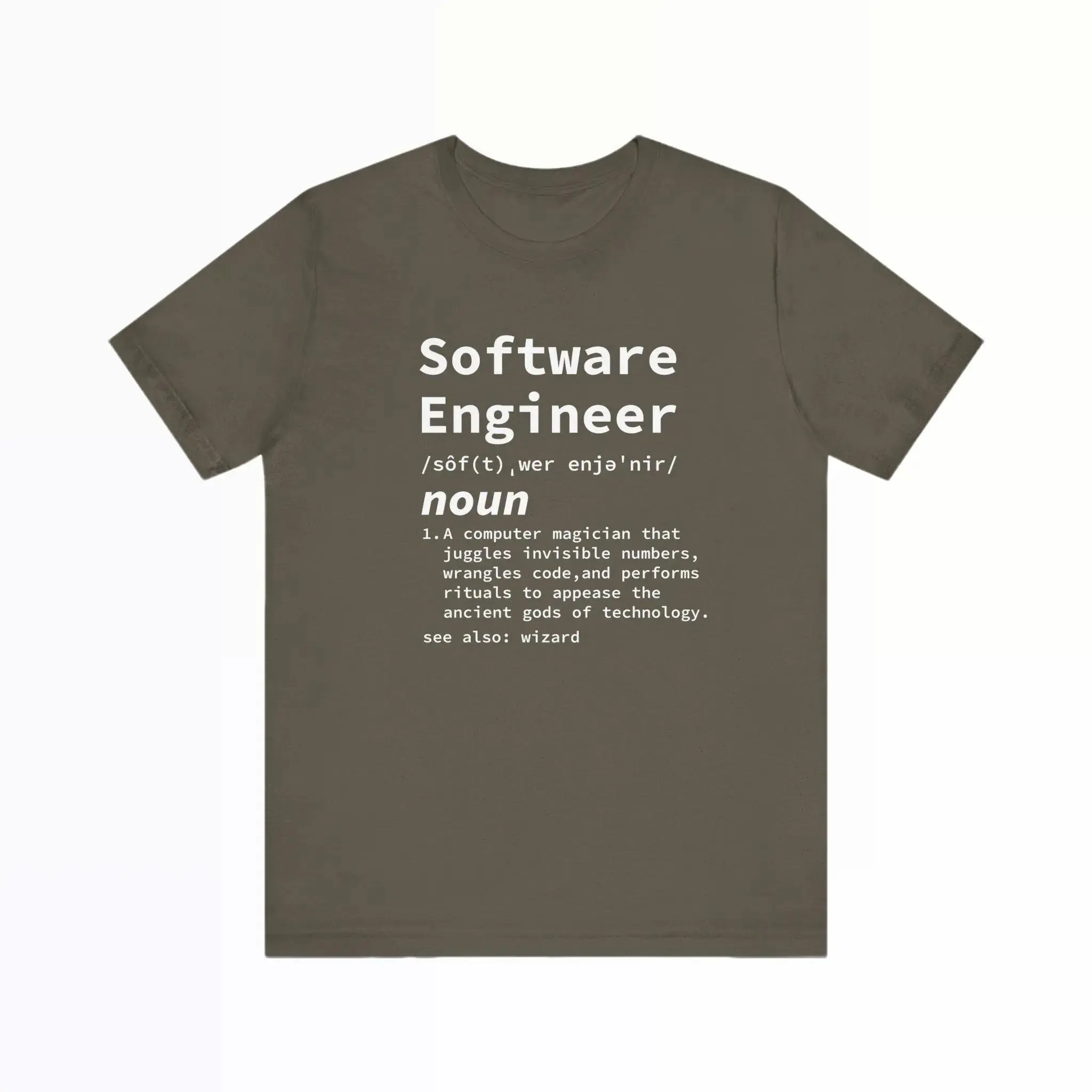 Software Engineer Definition Shirt, Funny Tech Tee, Computer Science Gift, Coding Shirt, Programmer Geek Apparel, Tech Gift, Funny Tech Gift Tshirt Casual Classic