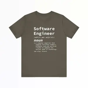 Software Engineer Definition Shirt, Funny Tech Tee, Computer Science Gift, Coding Shirt, Programmer Geek Apparel, Tech Gift, Funny Tech Gift Tshirt Casual Classic