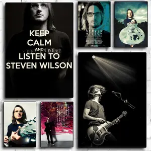 S-Steven W-Wilson Poster HD Sticky Waterproof Wall Art | High Quality Print Aesthetic Home Living Bedroom Bathroom hallway Decor Trendy Room Decoration | Multiple Size Options Available