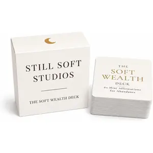 The Soft Wealth Deck | 60 Luxury Affirmation Cards for Abundance, Confidence, & Self-Love