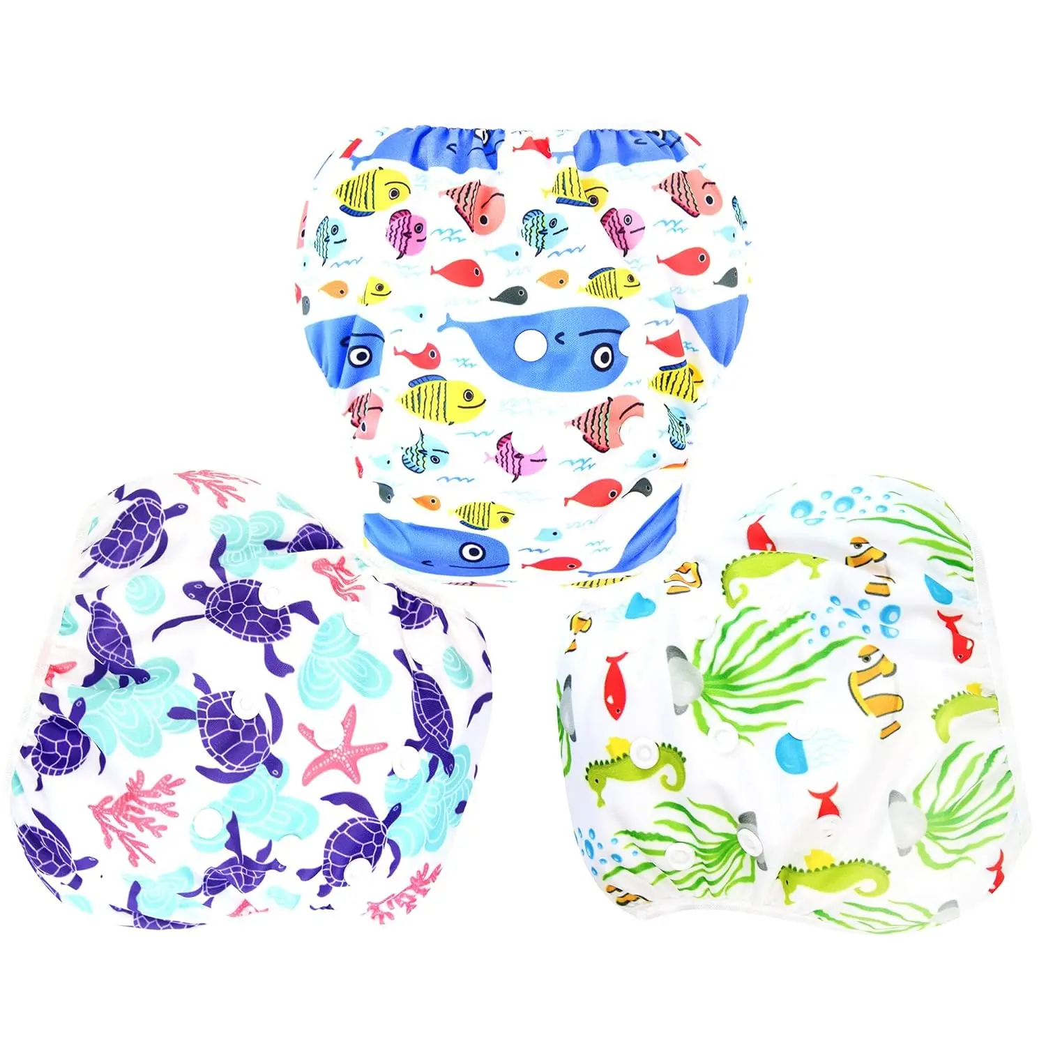 3 Pack Swim Diaper for  & Toddle,Reuseable Washable Diaper Swim for Swimming Lesson &  Shower Gifts