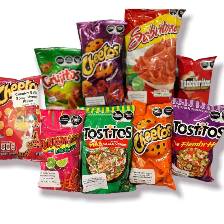 Sabritas 9-Pack BIG Mexican Fiesta Mix: Cheetos Bolitas, Cheetos Colmillos, Churruma