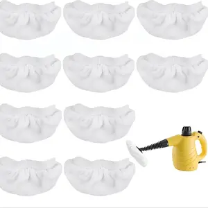 Handheld Steam Cleaner Pads Cloth Steamer Attachments Steam Mop Accessories for Bissell Steam Shot,Wagner Spraytech,Comforday,PurSteam etc - Universal Reusable Washable Steam Pad Clothes Cover Floor Cleaning Tool