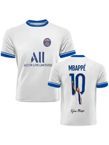 Mbappé #10 Fan Edition 2026 Soccer T-shirt 3D Printed Football Training Top for Men Women Boys Girls Casual Sportswear