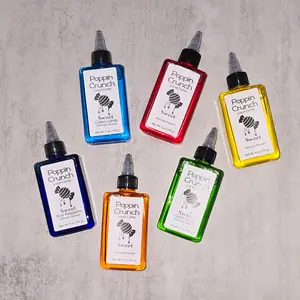 Poppin Crunch Twist and Squeeze Liquid Candy - 12 Flavor Option Sweet or Sour Playful Texture