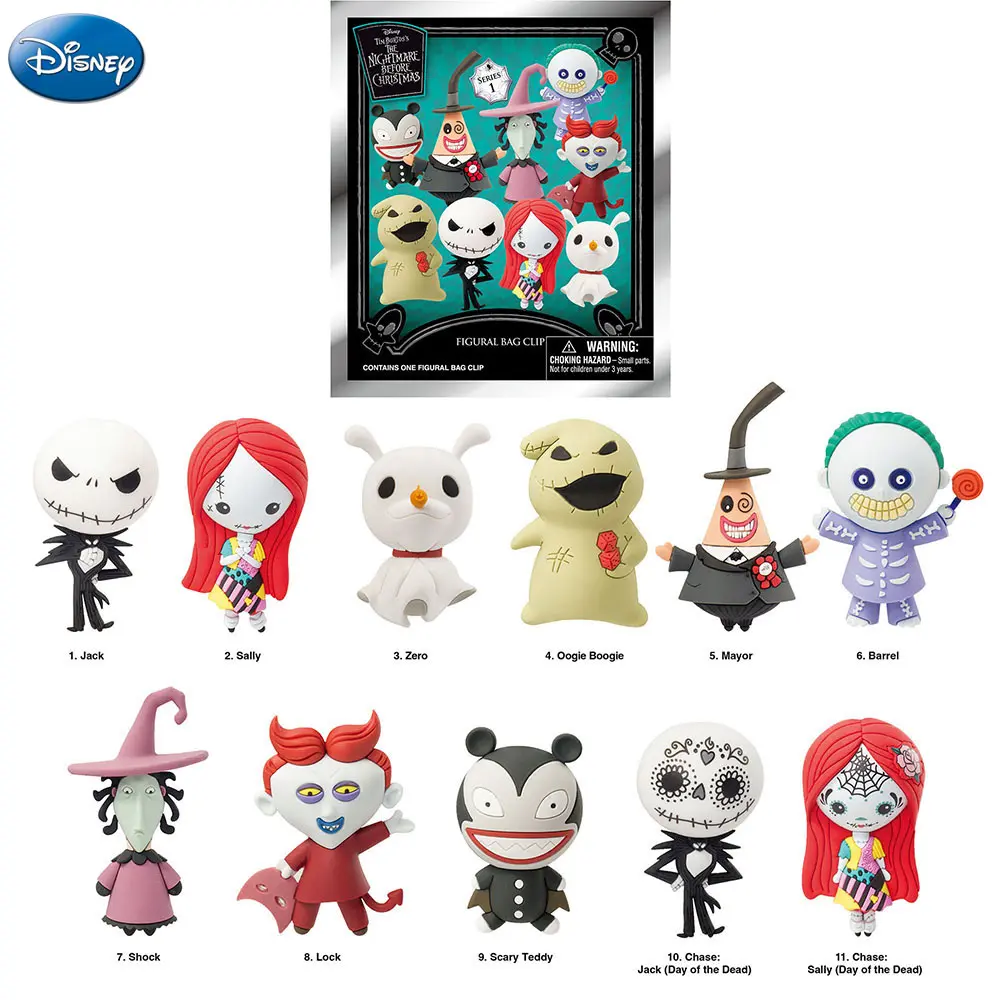 1PC Disney Officially Licensed Blind Bag Surprise Box Lucky Bag Cute Keychains Cartoon Style Keychain Series Figures Keychain for Bags Unbeatable Choice Party Favors Christmas Birthday Gifts Halloween Decoration