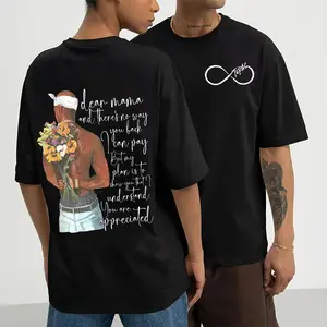 2pac Dear Mama 2 Sided T Shirt, Hip Hop Rap Graphic Tee, Mother's Day Gift For Rap Fans, Unisex Short Sleeve Tee, Graphic Round Neck Tee