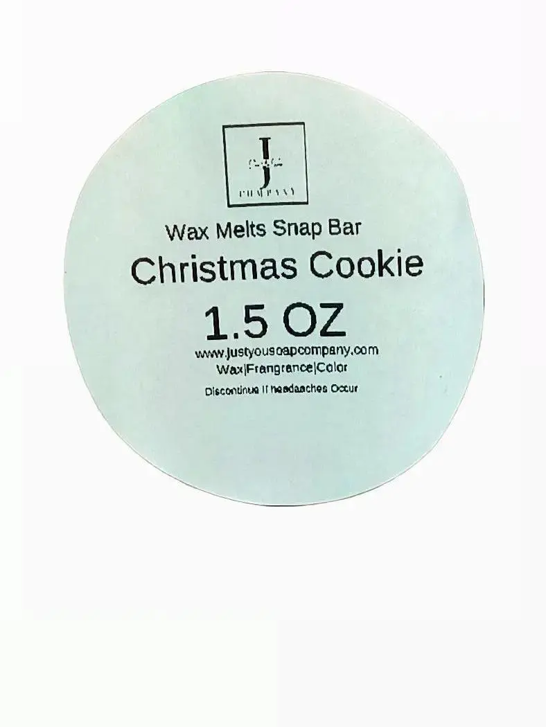 Just Us Soap Company Christmas Cookie Wax Melts 1.5 Oz DIY Candle Making Supplies for Festive Scented Candles - Aroma