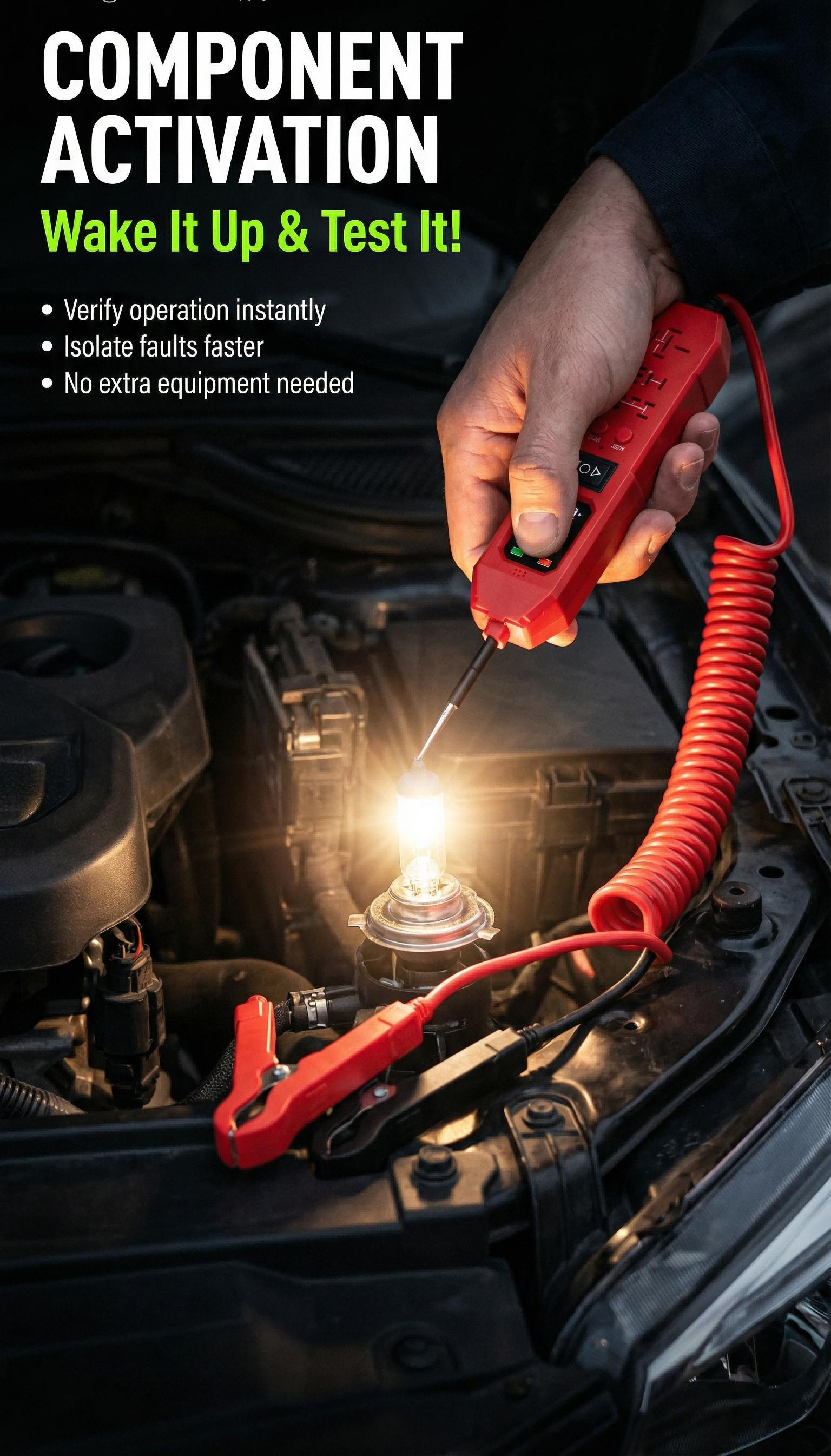 3 in 1 Power Circuit Probe Tester,3.5-36V DC Circuit Tester Automotive,Test Light,relay tester , Fuse & Voltage Tester,Automotive Short Circuit Breake Finder Electrical Tools