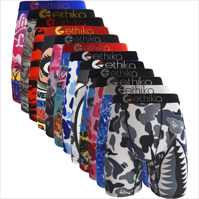 Men's  2pcs/ 3pcs /4pcs Breathable Men's Boxer Briefs Multipack (S-XXXL)| Anti-Chafing Athletic Underwear for Gym, Running & Outdoor Sports