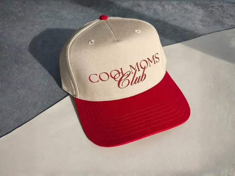 Moms Club Trucker Hat: Embroidered 5-Panel Cap