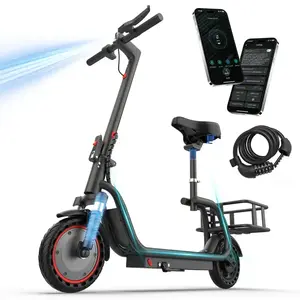 350W Folding Electric Bike for Adults, Maximum Speed 19MPH, Range 16/28 Miles, LED Lights, UL 2272 Certified