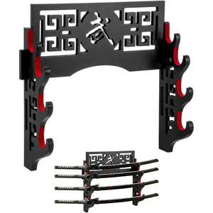 Sword Holder Stand Wall Mount Display Rack Hanger for Samurai Wakizashi Christmas Gift for Men Sword Hobby Collection